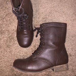 Brown Combat Boots